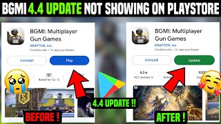 How To Update Bgmi 4.4 Version In Android | Bgmi 4.4 Update Not Showing On Playstore