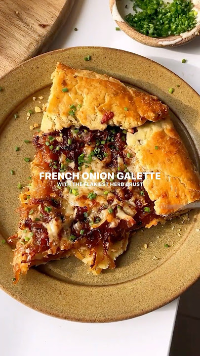 Cheesy French Onion Galette  #baking #cheesy #recipe