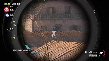 Sniper Elite 4 Multiplayer Gameplay - Multikill on Village