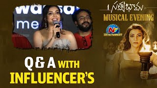 Q & A with Influencer | Satyabhama Musical Evening Event | Kajal Aggarwal | NTV ENT