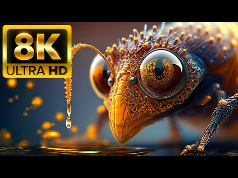 Böcek - 8K (60 fps) Ultra HD - Doğa sesleri ile (renkli dinamik)