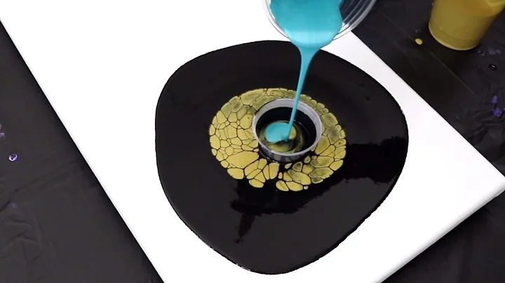Fluid Painting | OPEN CUP POUR | Acrylic Pour with CELLS