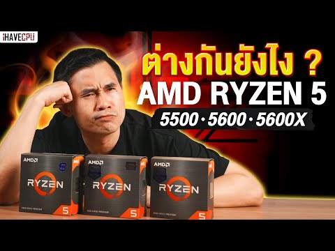 3 ทหารเสือค่ายแดง AMD Ryzen 5 5500 / 5600 / 5600X ต่างกันยังไง ? | iHAVECPU