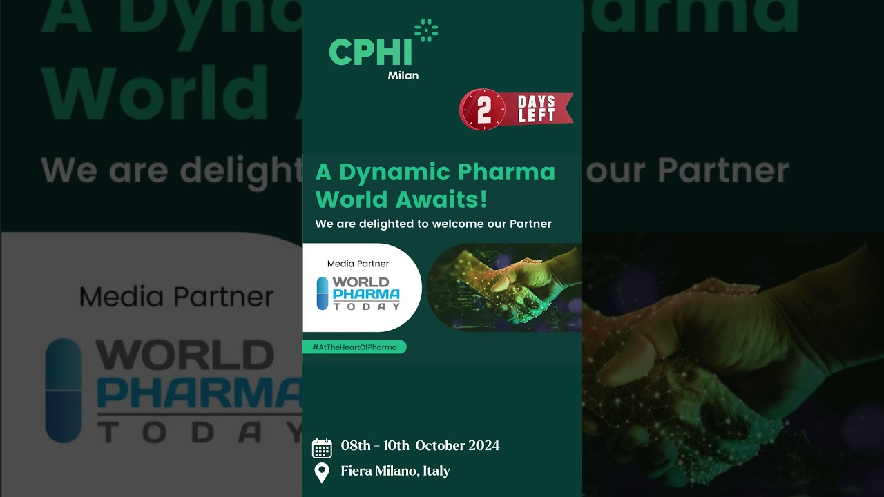 World Pharma Today is excited to attend CPHI Milan at Fiera Milano, Italy - 2 days to go.