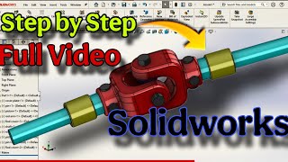 Universal Joint 3D Modeling in SolidWorks | Step-by-Step Full Assembly Tutorial