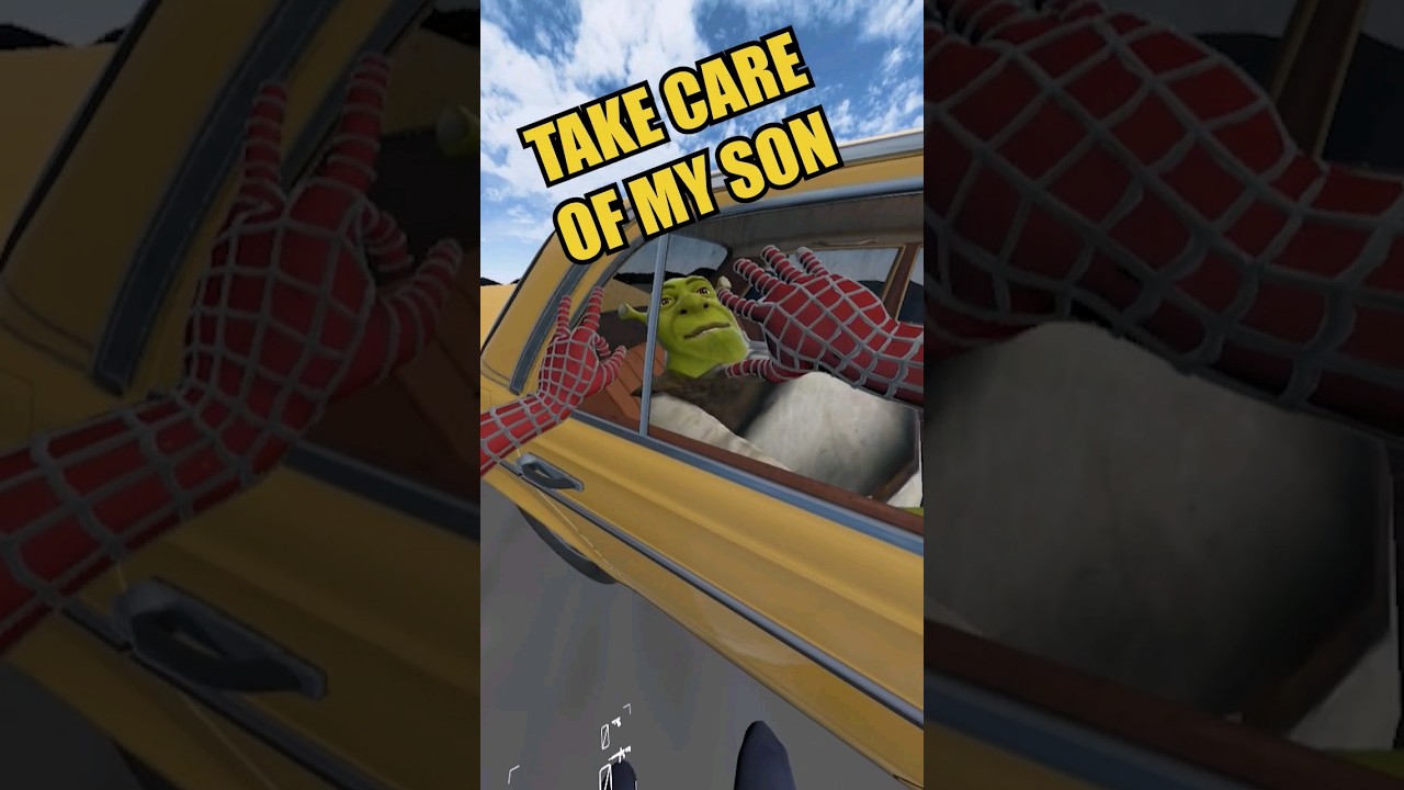 Человек-паук VR отправляет своего сына в школу 🎒👦 