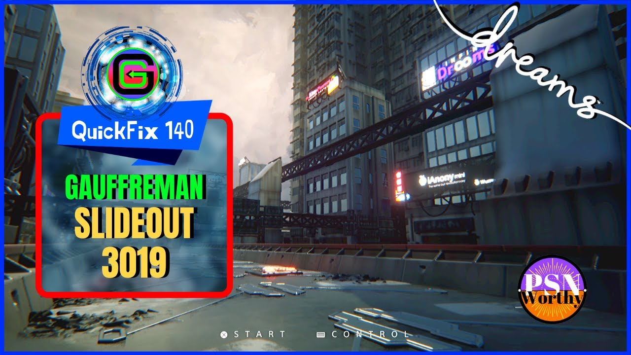 WIPEOUT Game Made In Dreams | PSN Worthy | Dreams PS4 | QuickFix 140