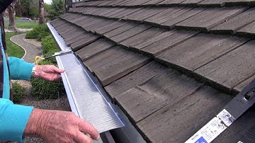 Gutter Guard Install:  Wood Shake