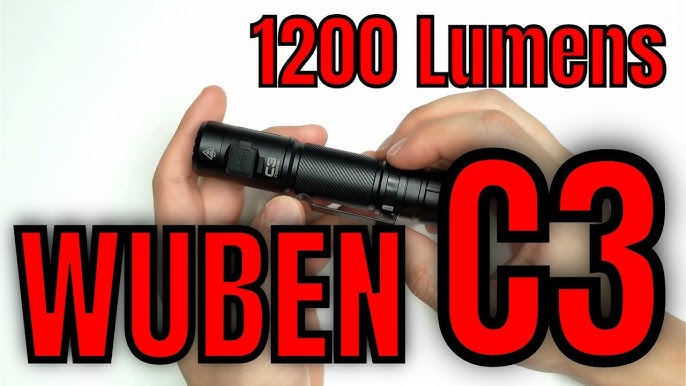 WUBEN C3 OSRAM P9 LED 1200 Lumens 179 Meter Beam Distance