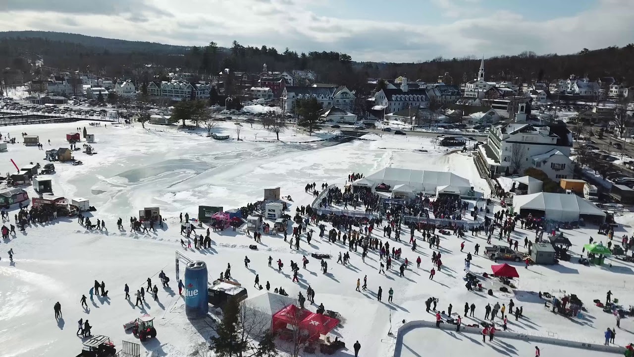 Pond Hockey Classic on Meredith Bay vid 1 YouTube