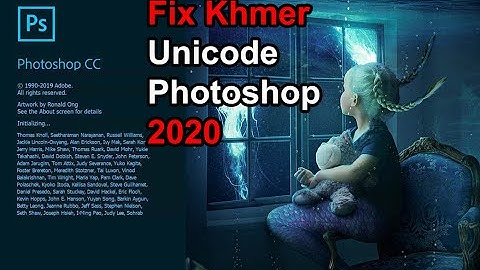 How to fix Khmer Unicode in Photoshop cc 2020