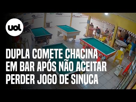 Chacina de Sinop: Câmera de segurança flagra o momento em que dupla mata sete pessoas em bar