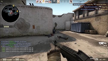 CSGO Dust 2 UMP-45 Ace