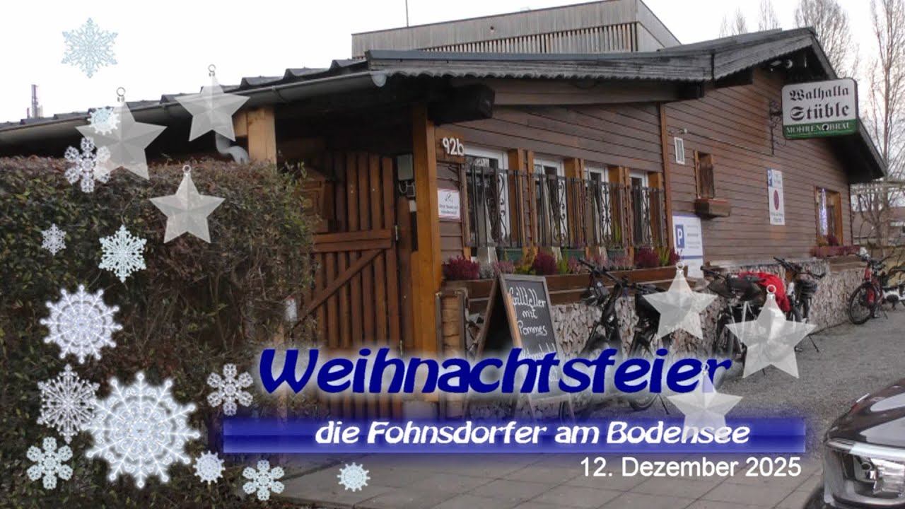 Weihnachtsfeier der Fohnsdorfer am Bodensee im Walhalla Stüble in Lustenau 12.  12.  2025