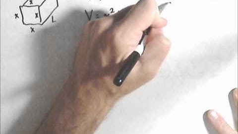 Constrained Optimization - Maximizing Volume