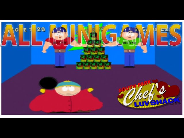 ALL MINIGAME - South Park Chef's Luv Shack - YouTube