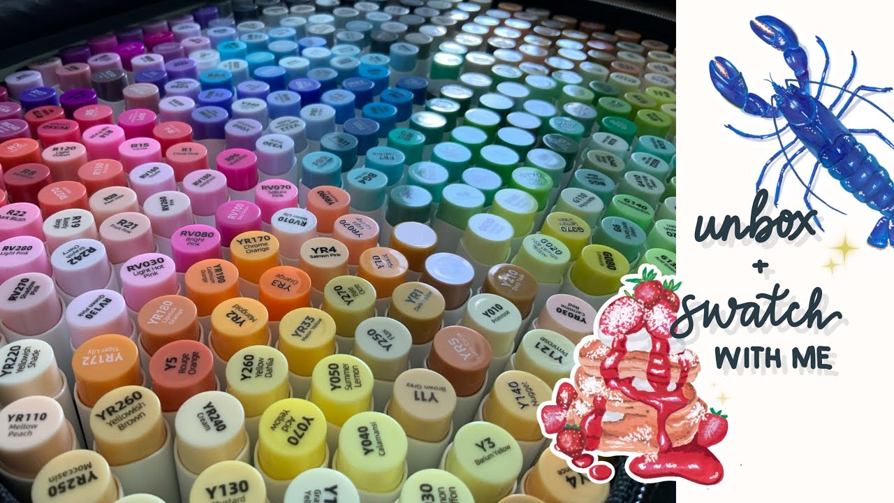 🎨 Unboxing, Swatching, and Testing the Ohuhu Honolulu B Series Markers! ✨ |