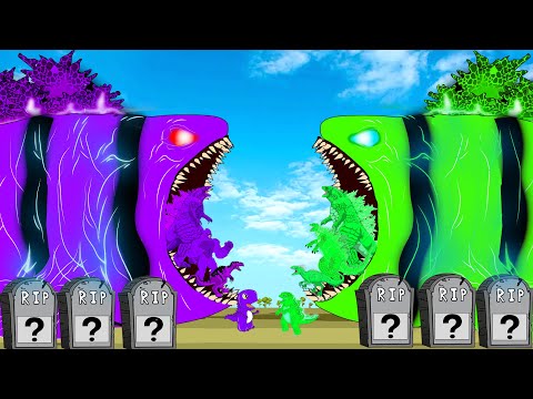 Rescue Evolution Of BLOOP vs GODZILLA, Dinosaur, Kong: Who Will Win?- Godzilla Cartoon