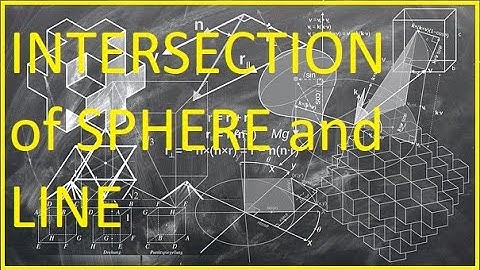 Intersection of Sphere and Line.How to find it | Solid Geometry | B.A, B.Sc. Maths