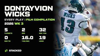 Dontayvion Wicks: Every Touch of 2026 Week 3 | Full Film Compilation