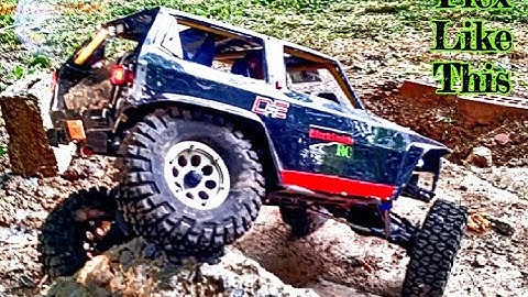 (SLITHER)SCX-10 DINGO: Rear Shock Mod Video pt1