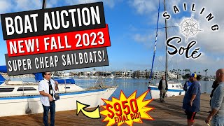 FALL BOAT AUCTION 2023: Where to buy a SUPER CHEAP sailboat!  EP31
