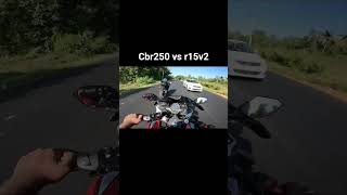 Cbr250 Vs R15 V2  R15 Top Speed motovolgger motovlog yamaha accident bikelover bikelife bike