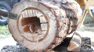The Art of Log Hive Making
