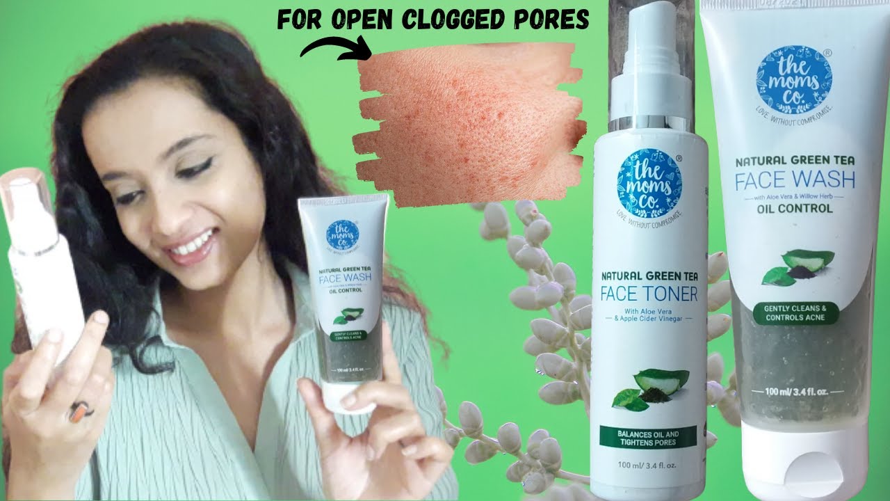 The Moms Co Green Tea Face Wash & Face Toner / Honest Review & Demo /My Mother's Favourite Brand