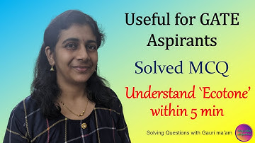 Solved MCQ from GATE 2018 | Solving Questions with Gauri ma’am