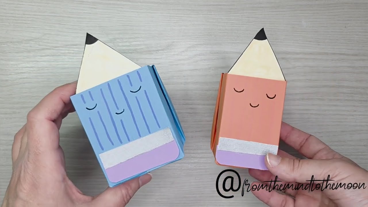 Idee per la scuola: Origami portapenne! #papercrafting #school