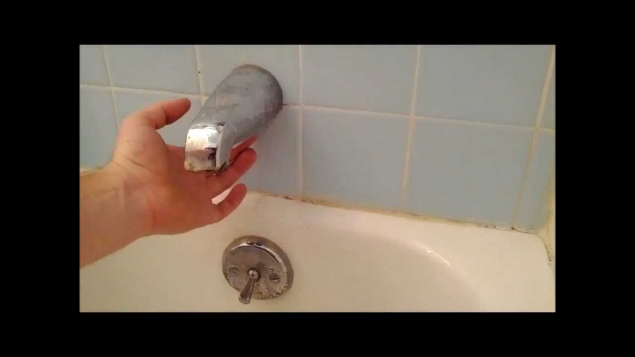 Bath Tub Spout Removal and Installation YouTube