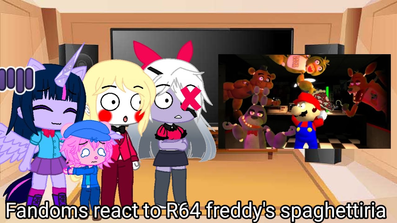 Fandoms react to R64 Freddy's spaghetti 