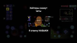 Я победил королеву пчёл в терраррии"без читов". #новичок #terraria #террария #читы