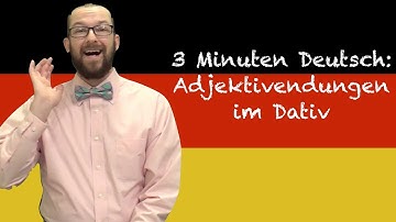German Adjective Endings in Dative Case - 3 Minuten Deutsch #60 - Deutsch lernen