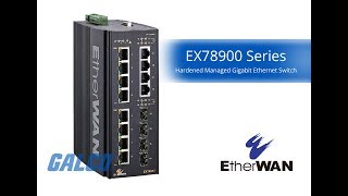 EtherWAN EX78900 Series Hardened Managed Gigabit Ethernet Switch