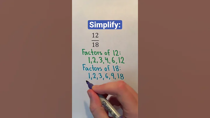 How to Simplify Fractions #Shorts #fractions #math
