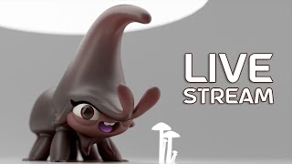 3D Sculpting // Live Stream with Drugfreedave // Blender