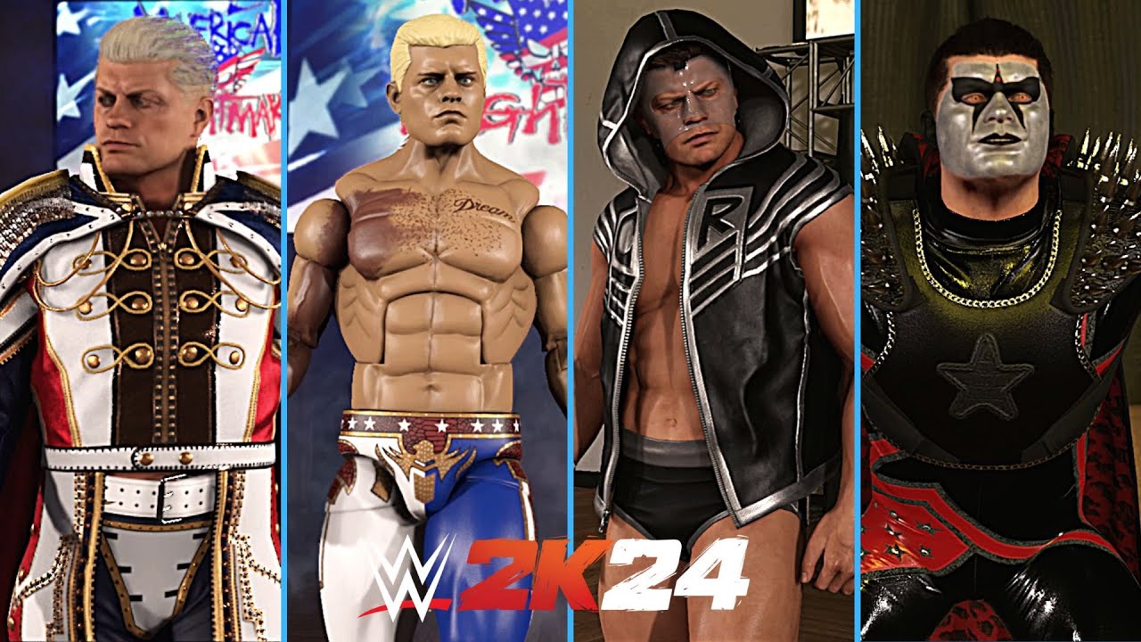 Cody Rhodes All Version Entrances in WWE 2K24 !!! (Nightmare