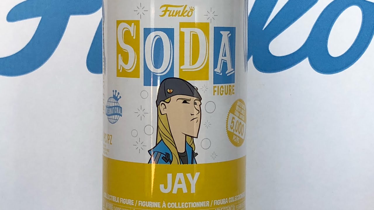 FUNKO VINYL SODA: Jay & Silent Bob - Jay In Lattina Da Collezione, Figura In Vinile Limited Edition Con Carta POG