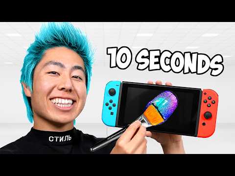 I Customized A Nintendo Switch In 10 Hours, 1 Hour, 10 Minutes, 1 Minute & 10 Seconds - Challenge