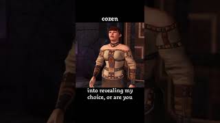 cozen — Dragon age : Origins dialogue scene