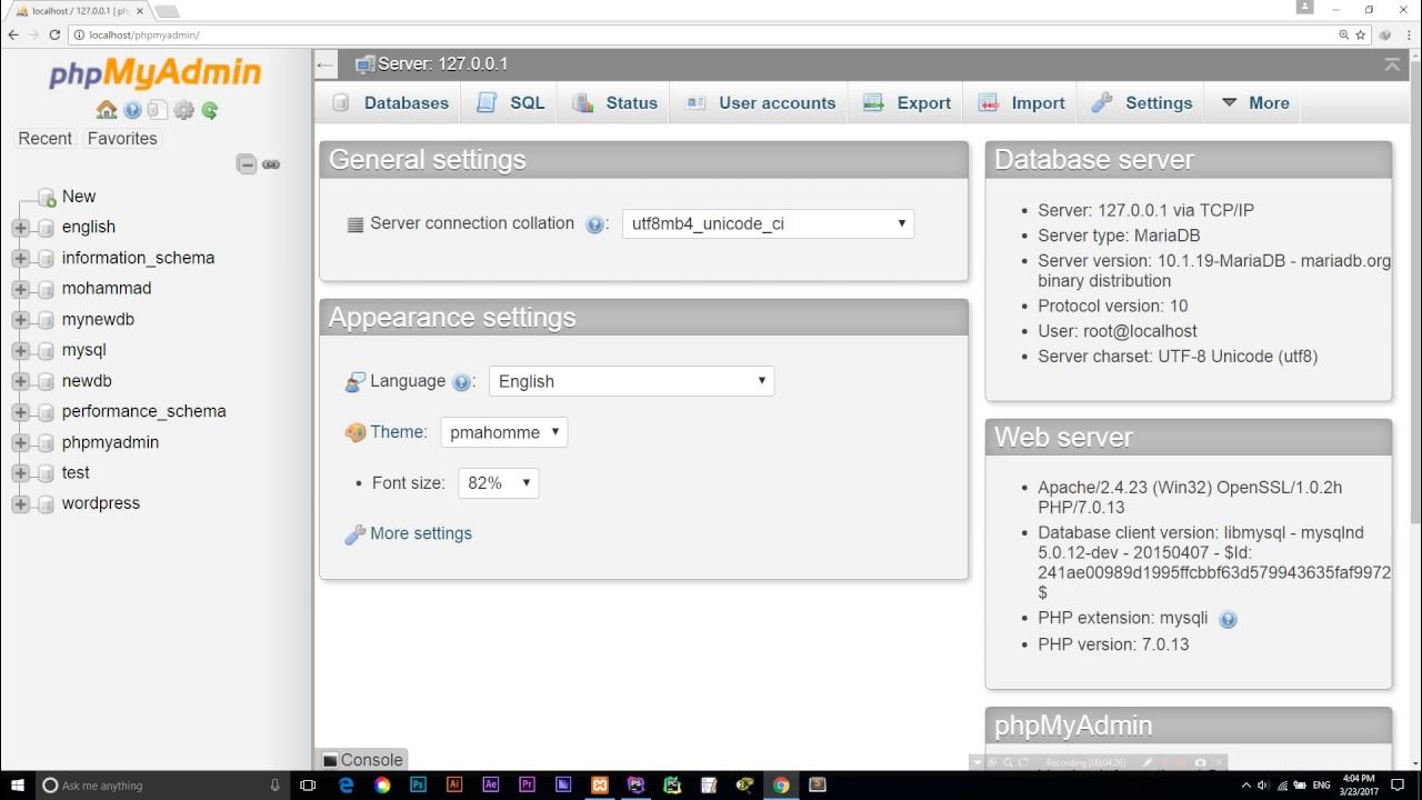Apache mysql phpmyadmin. Apache mysql phpmyadmin