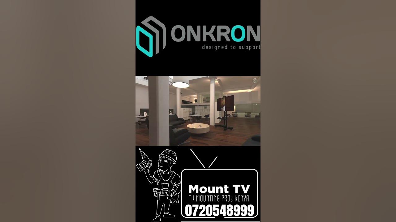 ONKRON Mobile TV Stand TV Cart for 40” 70 inch Screens up to 45 kg