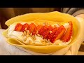 japanese food -   fruit creamy crepes    クレープ