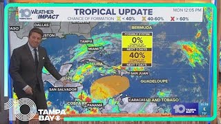 Tracking the Tropics: Disturbance has 40% chance of development