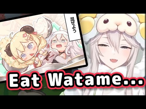 Botan's Worried She'd Eat Watame If They Ever Performed "ShishiWata Cooking" Live 【ENG Sub/Hololive】
