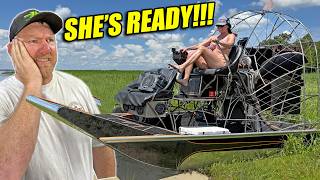 Teaching My Wife How To Drive An Airboat... What Have I Gotten Myself Into?