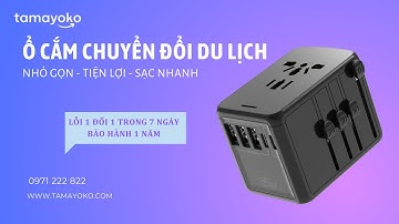 Ổ Cắm Chuyển Đổi Du Lịch Đa Năng Quốc Tế  Hỗ Trợ Sạc Nhanh PD 35W Tamayoko