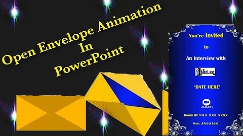 Open Envelope Animation in PowerPoint Part 1